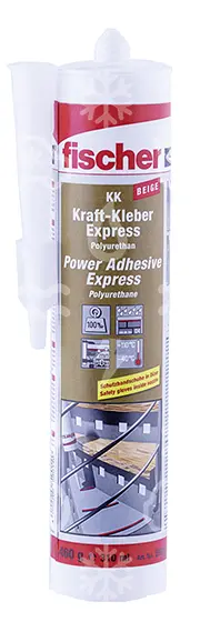 lepidlo konstrukční KK, FISCHER, 310ml, béžové, polyuretanové